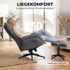 HOMCOM Relaxsessel mit Hocker 360° Drehbar Fernsehsessel Produktbild-Vorschau 4