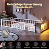 Kinder-Metallbett mit Schutzgeländer und LED-Streifen, Produktbild-Vorschau 3