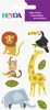 HEYDA Sticker Mix Zootiere, Karton, Mehrfarbig, Produktbild-Vorschau 2