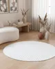 Tapiso Teppich HYGGE Modern Rund Weiß Wohnzimmer Produktbild-Vorschau 7