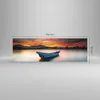 Bilder auf glas - Einteilig - Westen Sonne Boot - 160x50cm Produktbild-Vorschau 3