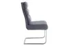 Design Freischwinger Stuhl COMFORT vintage grau Produktbild-Vorschau 5