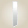 A tall, narrow, full-length mirror with a white frame, standing against a plain, light beige background. Náhľad obrázku produktu