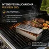 2 x Edelstahl Räucherbox + 1 Zange Smokerbox Räucherdose Produktbild-Vorschau 3