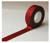 Dekoband - Rot - Glitter - Repositionierbar - 15 mm x 10 m Produktbild-Vorschau 1