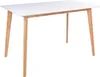 Voos Esszimmertisch 70 x 120 cm in weiss und natur. Produktbild-Vorschau 1
