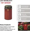LED Grablicht rot, 2x C, Außen und Innen, warmweiss, Sensor Náhľad obrázku produktu