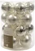 20 Christbaumkugeln GLAS 6cm, Farbe:silber glanz / matt Produktbild-Vorschau 7