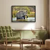 MuchoWow® MuchoWow® Gerahmtes Poster Elefant - Wasser - Produktbild-Vorschau 2