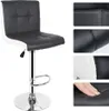 2er-Set Barhocker aus Kunstleder, Höhenverstellbar, 360° Produktbild-Vorschau 2