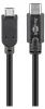 Goobay 67993 Cavo USB 2.0 1 m Micro-USB B USB C Nero Anteprima dell’immagine prodotto 1