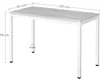 Stół prostokątny 60x120 cm czarny + 4 krzesła czarne Podgląd zdjęcia produktu 9