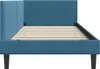 vidaXL Eckbettgestell mit Kopfteil Blau 100 cm x 200 cm Produktbild-Vorschau 6