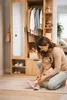 AX LIVING Garderobe Nemrut Holzoptik mit Spiegel – Produktbild-Vorschau 9