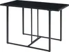 A black table with a metal frame is shown against a white background. Anteprima dell’immagine prodotto