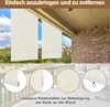 Jayseuw Senkrechtmarkise Beige 180 x 140cm Vertikalmarkise Produktbild-Vorschau 6