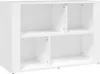 A white, four-compartment storage unit is shown against a white background. Náhľad obrázku produktu
