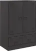 vidaXL Highboard noir 67x39x95 cm acier Voir les images du produit 2