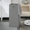 SoBuy BZR123-W Hochschrank mit Wäschesack Badezimmerschrank Produktbild-Vorschau 5