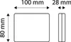 Feu antibrouillard à LED, carré, rouge, 12V Voir les images du produit 2