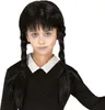 WEDNESDAY Addams Perücke mit schwarzen Zöpfen Produktbild-Vorschau 1