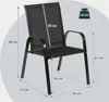 COSTWAY Lot de 2 chaises de jardin avec accoudoirs, chaises Voir les images du produit 3