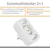ORSEM Mehrfachsteckdose Schutzkontakt Steckdosenadapter Produktbild-Vorschau 5