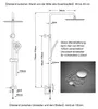JOHO 304 Colonna Doccia senza Miscelatore in Acciaio Inox Anteprima dell’immagine prodotto 6