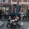 DERYAN Luxe Rolo X2 Dvojitý Kočík - Duo Kočík - Čierna Náhľad obrázku produktu 4
