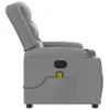 vidaXL Sedia da massaggio elettrica in tessuto grigio Anteprima dell’immagine prodotto 11