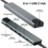 USB-C Multiport 8 in 1 Adapter – 4K HDMI, Power Delivery Produktbild-Vorschau 2