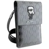 Karl Lagerfeld Saffiano Monogramm Ikonik Tasche - Silber Produktbild-Vorschau 5
