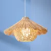 Vintage Geflochtene Hängeleuchte, Rattan Pendelleuchte, für Produktbild-Vorschau 6