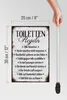 Holzschild Spruch 20x30cm Toiletten Regel bitte hinsetzen Produktbild-Vorschau 6