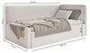 Selsey Fanko – Jugendbett 90x200 cm mit Rausfallschutz, Produktbild-Vorschau 5