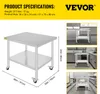 VEVOR Tavolo in acciaio inox 762 x 915 mm Tavolo da cucina Anteprima dell’immagine prodotto 7