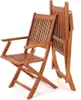 CASARIA® 2er Set Gartenstuhl Balkonstuhl Holz Sydney Produktbild-Vorschau 11