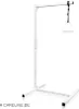 A white bed aid frame with a triangular sling hanging from it, set against a white background. Anteprima dell’immagine prodotto