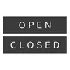 Elegantes Türschild Hängeschild Open/Close 30x8cm Produktbild-Vorschau 9