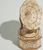 A wooden model of a gramophone on a white background. Podgląd zdjęcia produktu