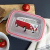 Brotdose VW Bulli Edelstahl rot 850ml Produktbild-Vorschau 2