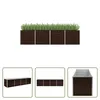 The Living Store Zvýšený záhradný záhon Brown 320 x 80 x 77 Náhľad obrázku produktu 1