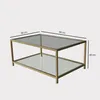 Mina - Couchtisch, 90x60x40h cm Gold, ein Fach Produktbild-Vorschau 3