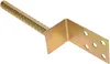 A metal L-shaped bracket with a rebar-like post attached, isolated on a white background. Podgląd zdjęcia produktu