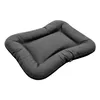 A dark gray dog bed with a raised edge, shown from a slightly elevated angle on a white background. Produktbild-Vorschau