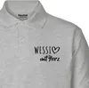 Huuraa Damen Polo Shirt Wessi mit Herz XS Sport Grey Bio Produktbild-Vorschau 2