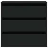 vidaXL Komoda z szufladami czarna 60x41x58 cm materiał Podgląd zdjęcia produktu 4