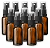 10x Braune Glasflasche 30 ml mit schwarzem Zerstäuber Produktbild-Vorschau 1