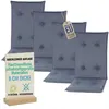 Pillows24 - 4x Hochlehner Auflagen 120x50x8 cm | Gesteppte Produktbild-Vorschau 1