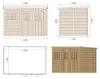Abri de jardin en bois 4.86 m2 - 2.7x1.8 m - Couleur: Voir les images du produit 3